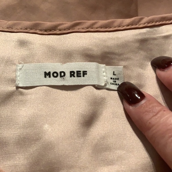 Mod Ref Size Large Dusty Pink Flowy Top - Picture 4 of 6